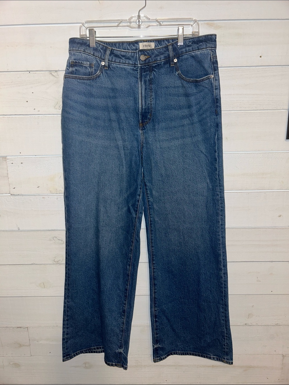 Rivete wide Leg  curvy size 31 Jeans - Blue